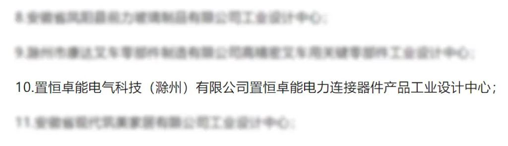 置恒卓能獲新榮譽—“滁州市級工業(yè)設計中心”