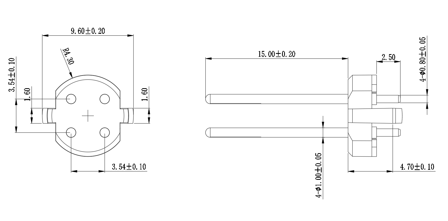 圓形航插SD-M12-4F(圖1)